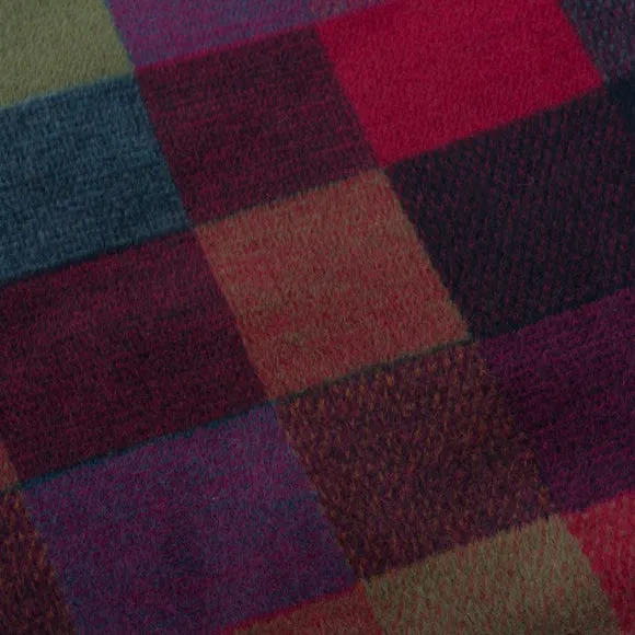 Super Soft Textured Check Multicoloured Throw Blanket 3