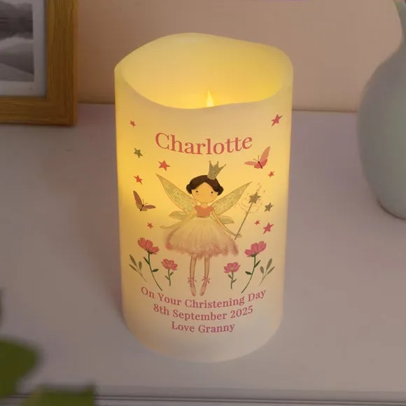 Personalised Fairy Princes LED Candle 2
