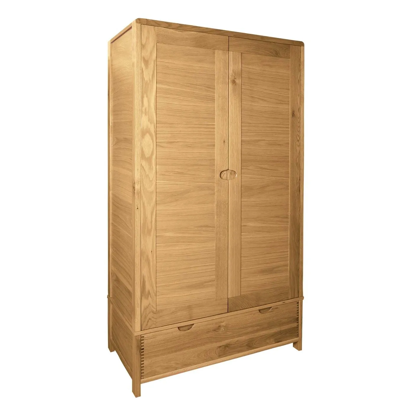 Ercol Bosco 2 Door Wardrobe, Brown Oak | Barker & Stonehouse 4