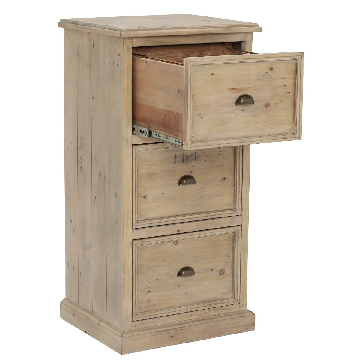 Verberie 3 Drawer Filing Cabinet, Neutral Wood | Barker & Stonehouse 4