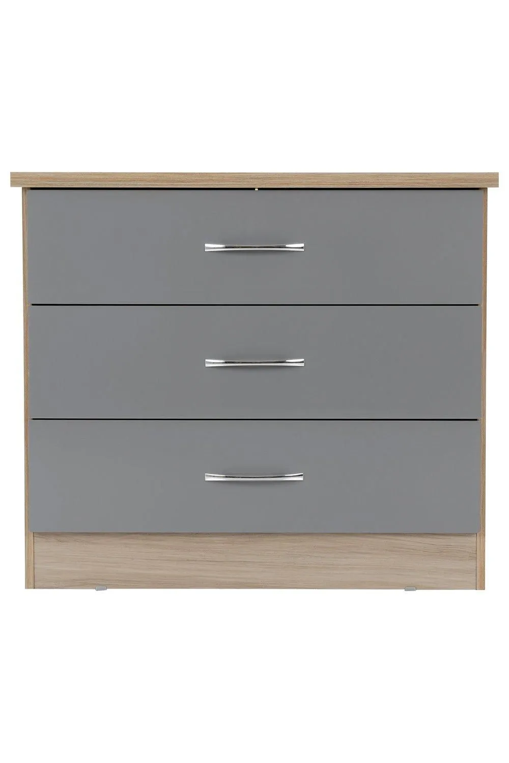 Seconique Nevada 3 Drawer Chest in Grey 2