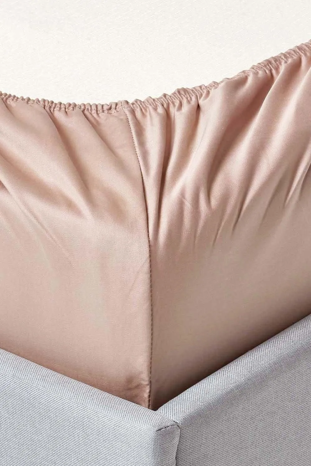 Homescapes Egyptian Cotton Deep Fitted Sheet 18 inch 1000 Thread Count in Beige 2