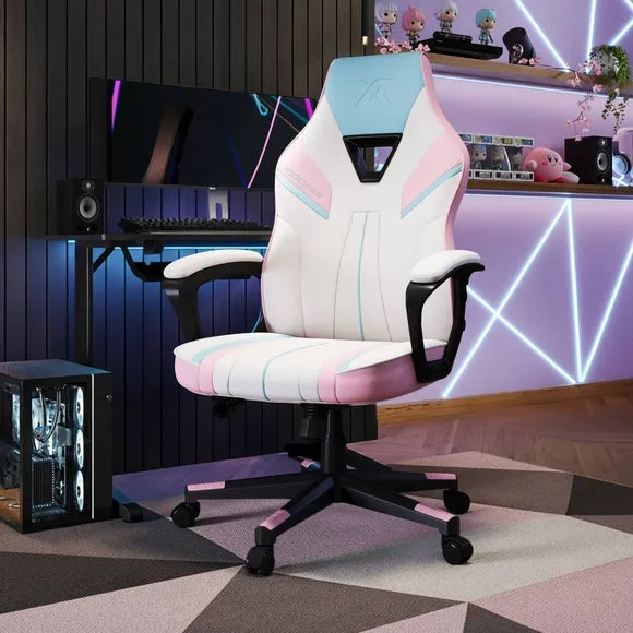 X Rocker Tempest Bubblegum Office Gaming Chair
