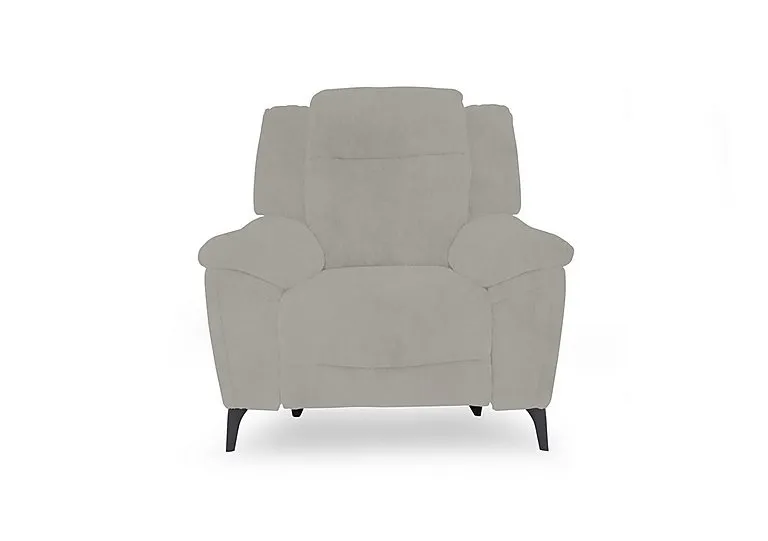 Panache Fabric Power Recliner Chair with Power Headrest and Heated Seat - Opulence Silver