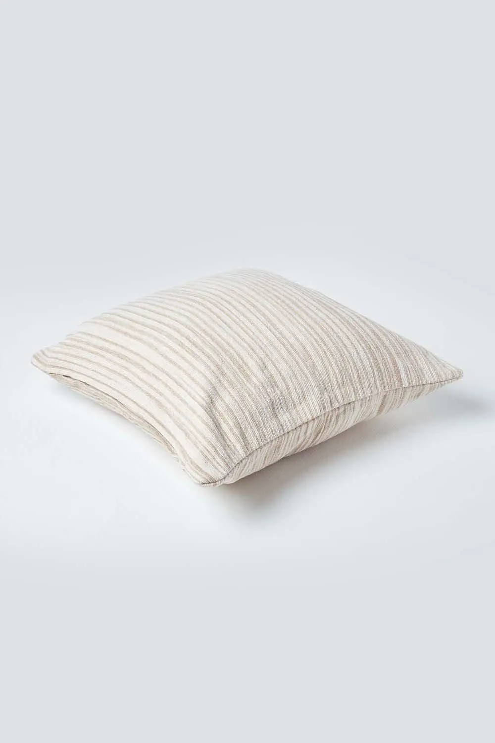 Homescapes Cotton Chenille Tie Dye Cushion Cover in Beige 3