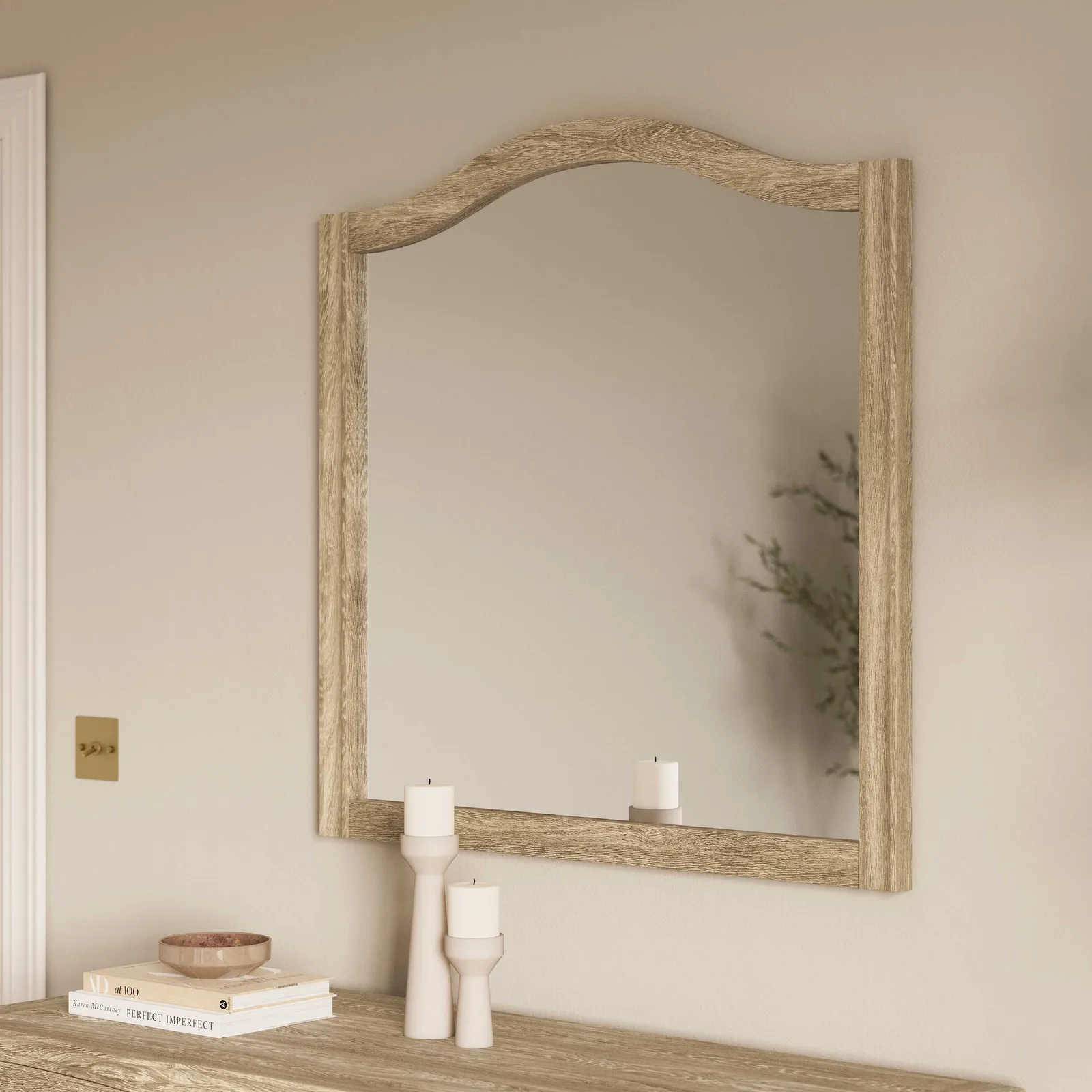 Salcombe Mirror, Pale Weathered Oak