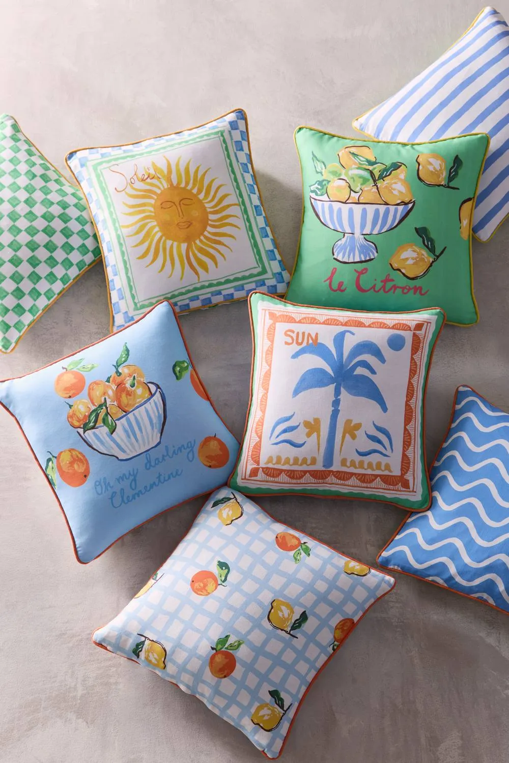 Fusion 'Soleil Palm' Outdoor Water Resistant Filled Cushion 4