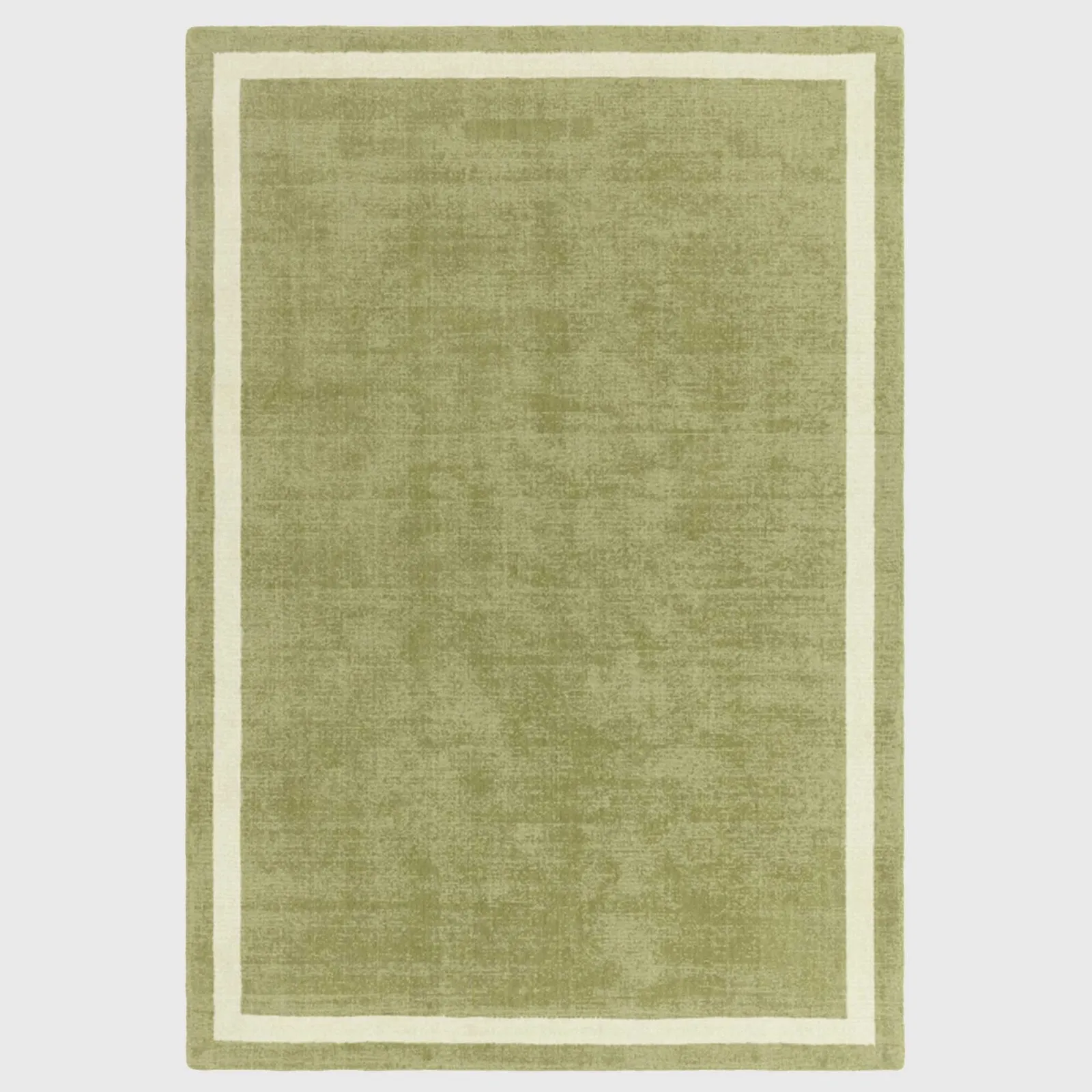 Novi 120X170Cm Green Rug, Square Wool | Barker & Stonehouse