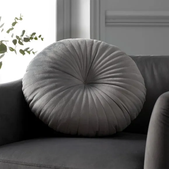 Catherine Lansfield Stitch Detail Round Cushion 1
