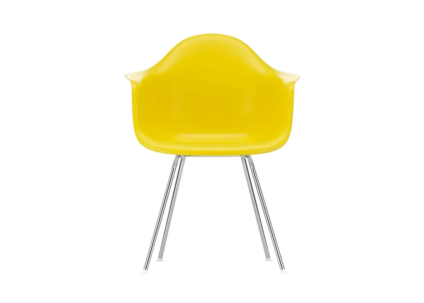 Vitra Eames DAX Armchair New Height Sunlight Chrome Base