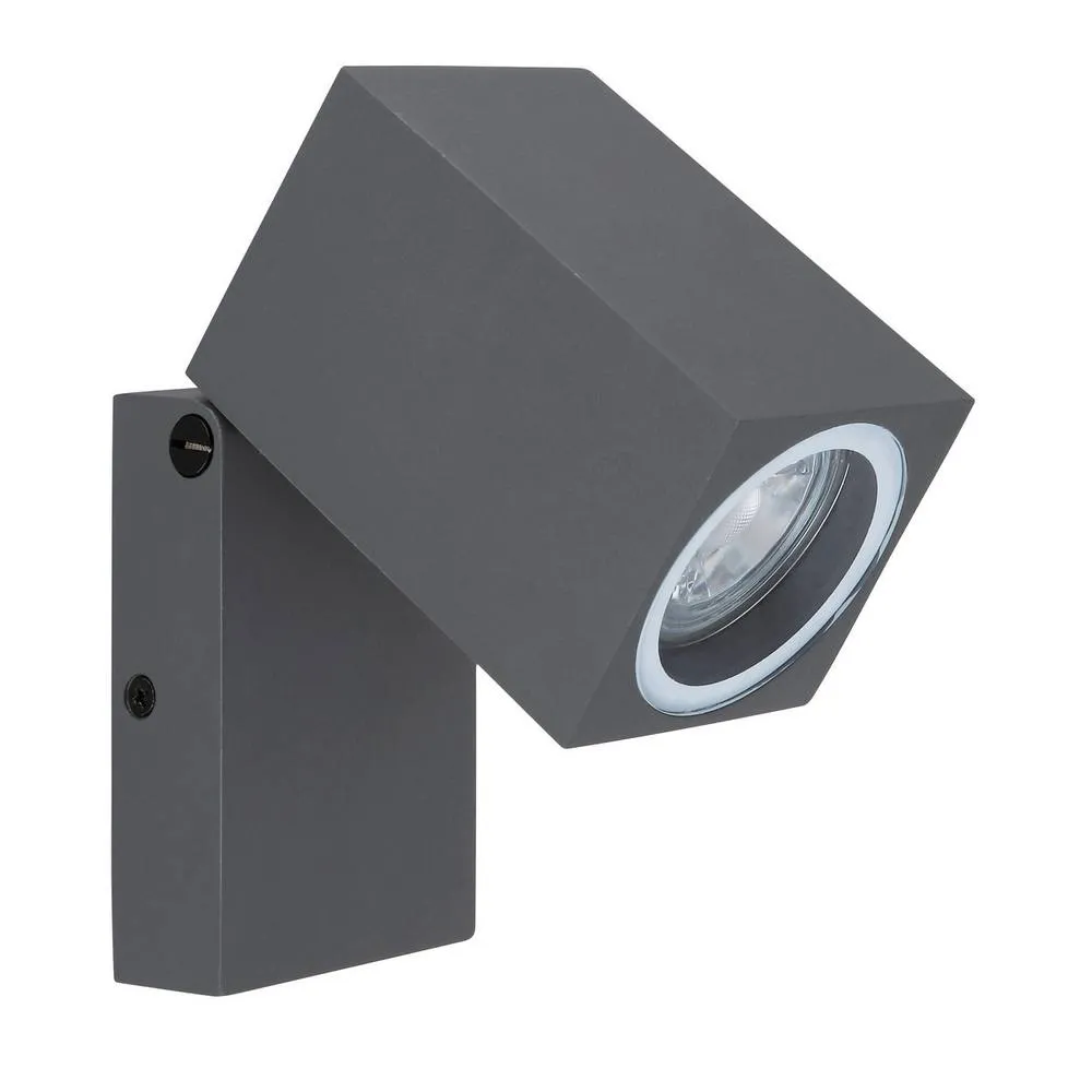 Netlighting Veronika Outdoor Spotlight Anthracite IP44 Clear Glass Shade 1x GU10 in Grey 2