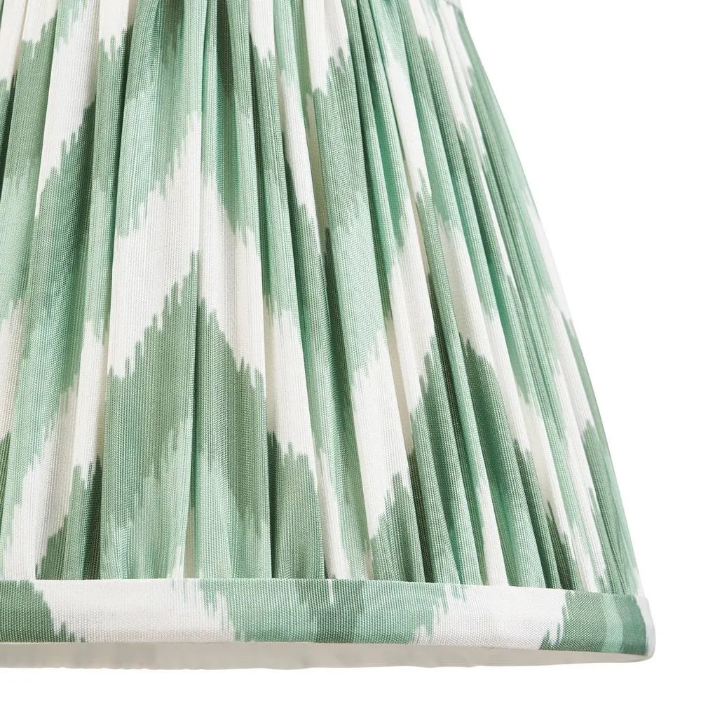 Netlighting Carnaby Pink Wall Light Green Fabric Zigzag Shade 20cm B22 6