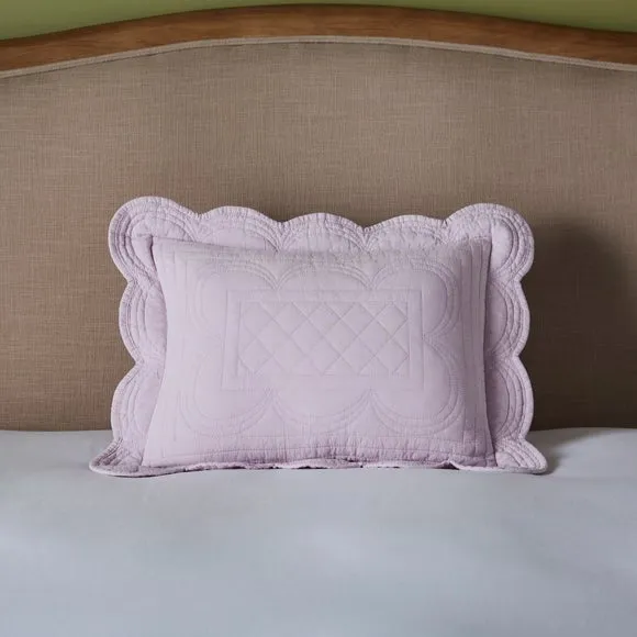 Dorma Soft Scalloped Rectangle Cushion 1