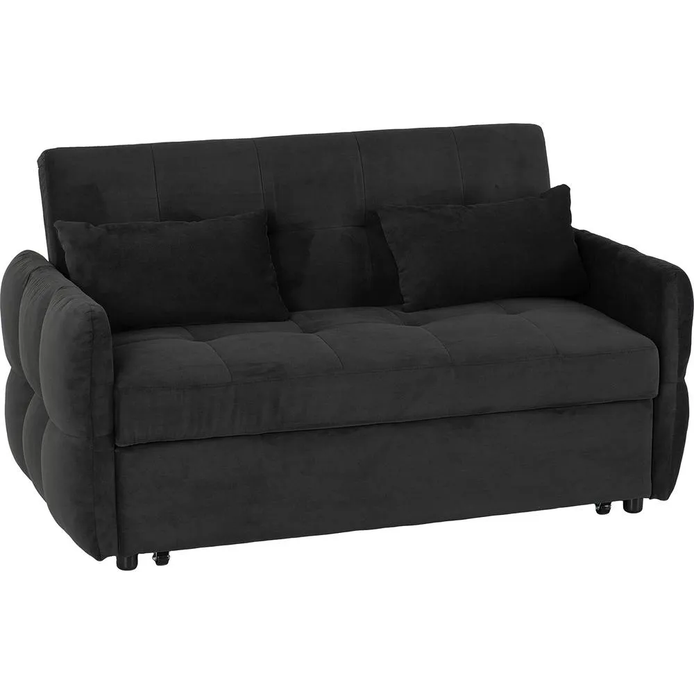 Seconique Chelsea Sofa Bed Black Fabric 2