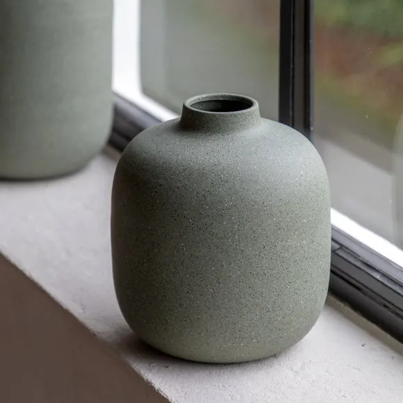 Cedar & Sage Goa Cast Aluminium Olive Vase