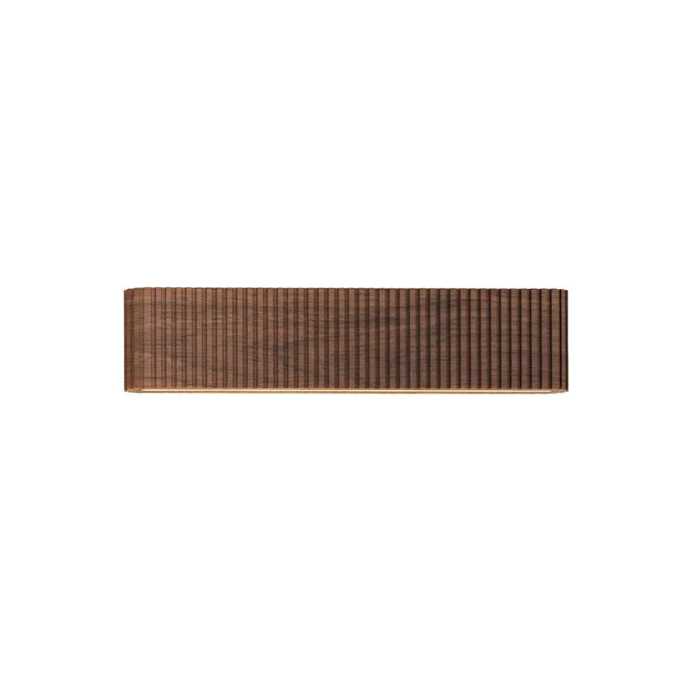 Netlighting Lucide BANNISTER Up & Down Wall Lamp LED Dim. CCT 2x7W 2200K Wood in Brown