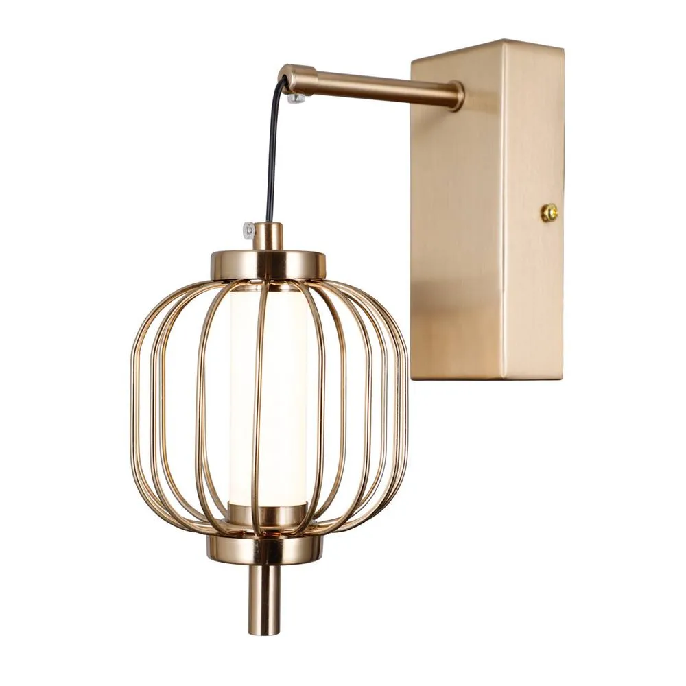 Netlighting Pedro Round Wall Lamp Gold 3000K Warm White 2