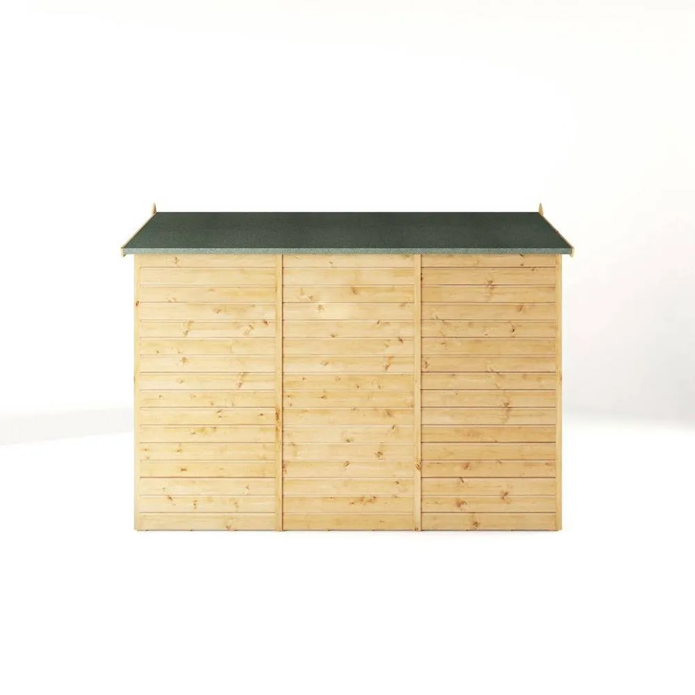 Mercia 9 x 5 Feet Modular Shiplap Apex - Windowless - L281.4xW159.3xH215.9 cm in Light Brown 4
