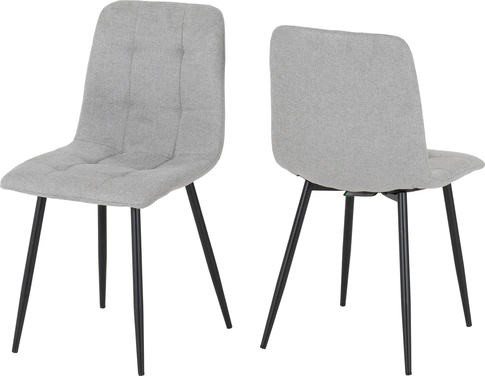 Seconique Fenton Dining Set (4 Chairs) in Light Grey 6
