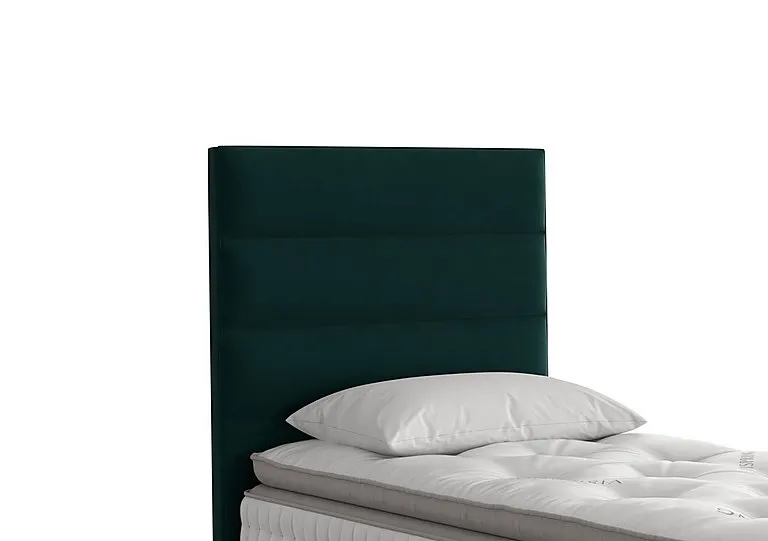 Farleigh Floor Standing Headboard - Single - Bottle Green