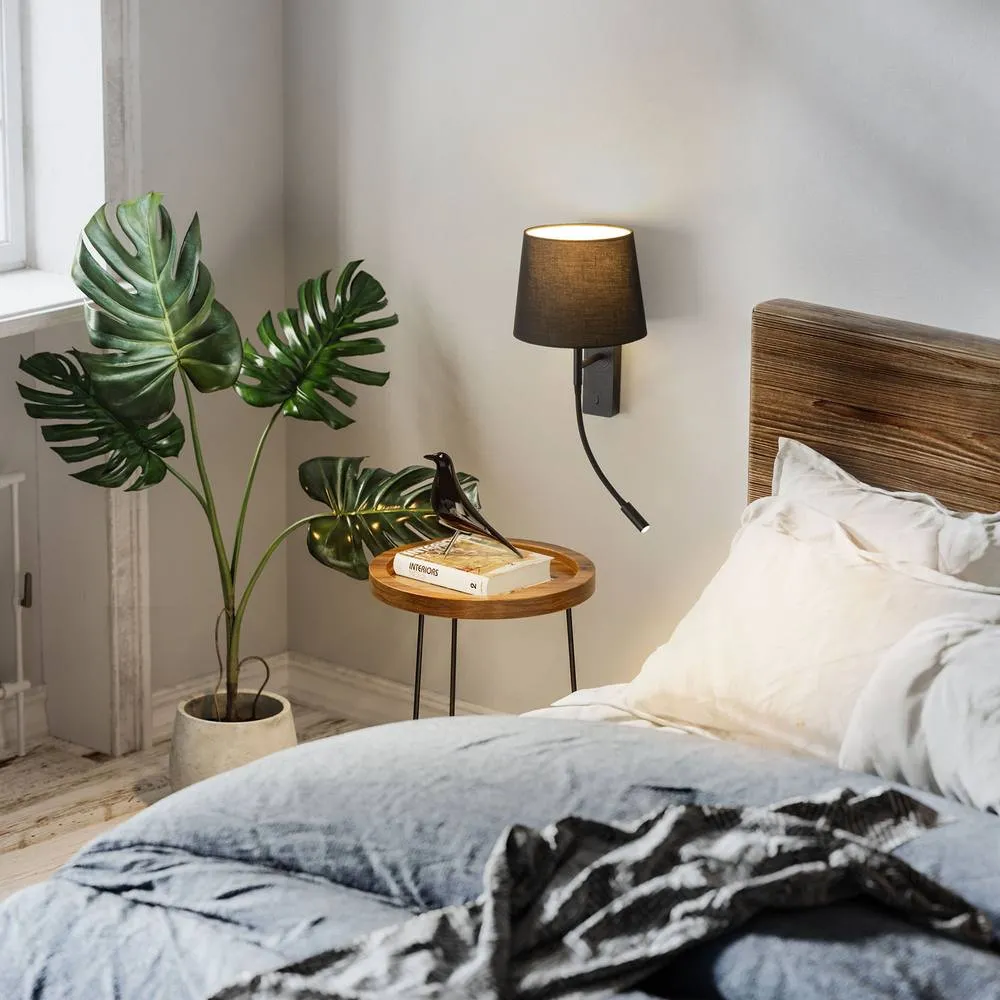 Netlighting Janet LED Reading Lamp Black WarmWhite 3000K 2