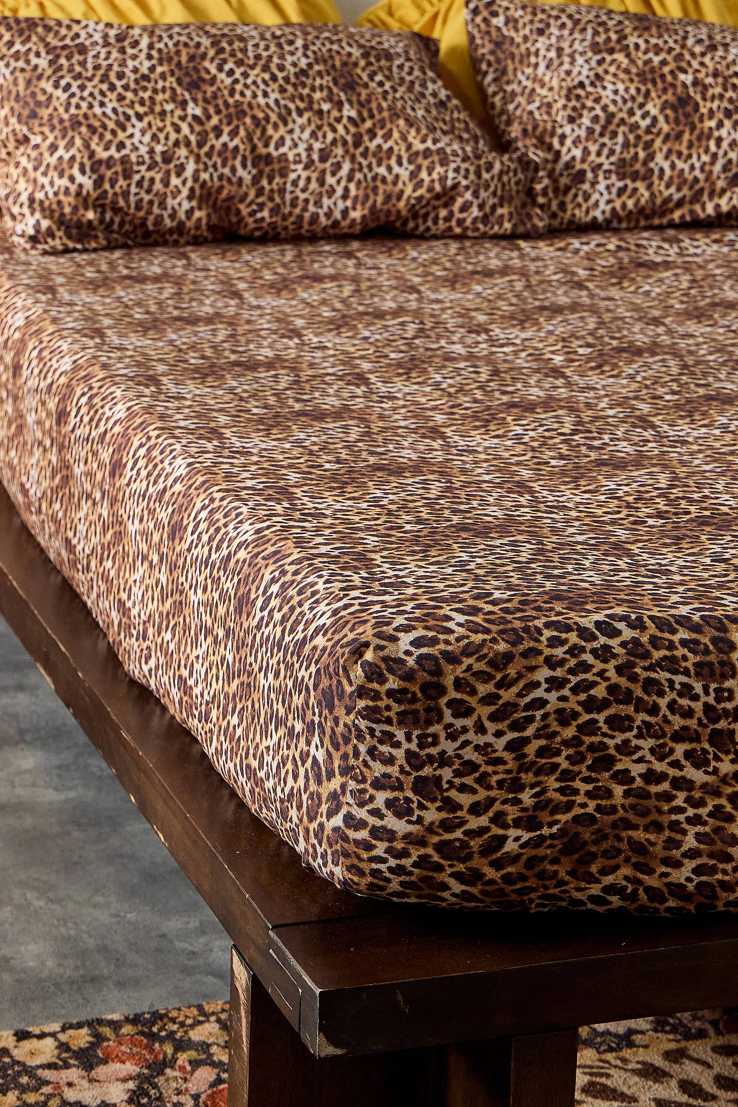 Leopard Print Fitted Sheet & Pillowcase Set - Neutral 4