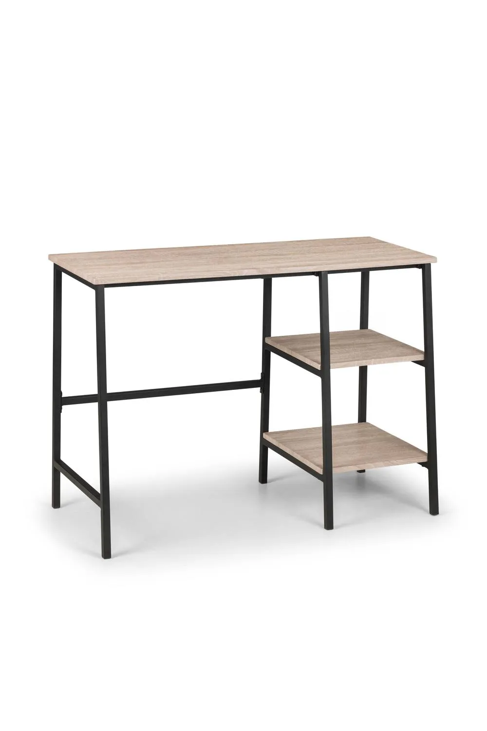 Julian Bowen Tribeca Desk with Shelves in Light Oak 3