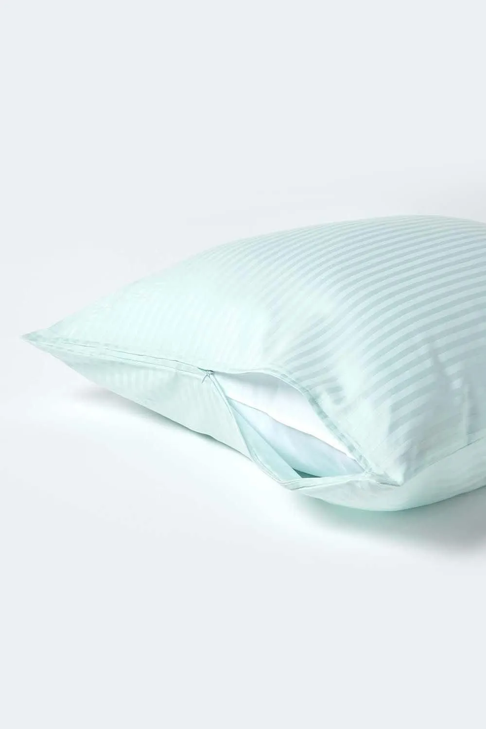 Homescapes Continental Egyptian Cotton Pillowcase 330 TC, 80 x 80 cm in Blue 3