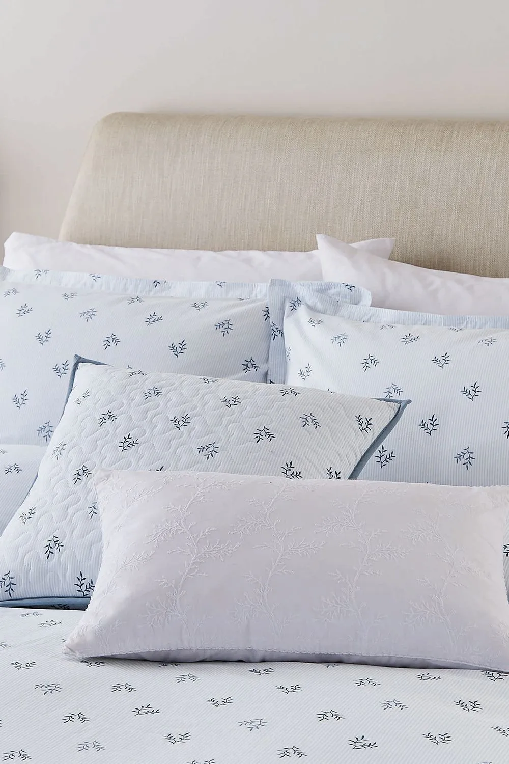 Murmur 'Thalia' Cotton Cushion in Blue 2