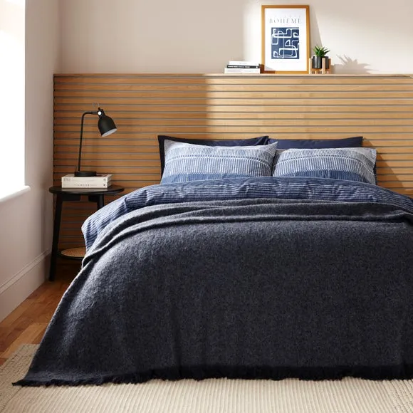 Ridley Marl Faux Mohair Throw Blanket 235cm x 235cm 4