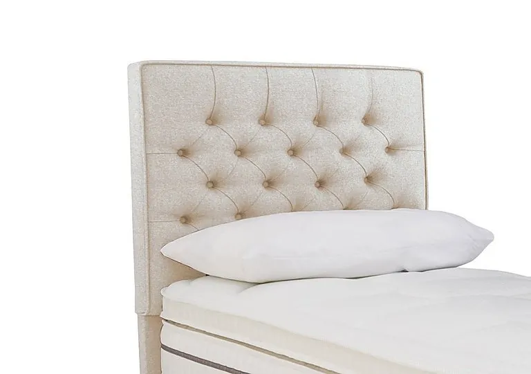 Bourbon Floor Standing Headboard - Single - Tweed Cream