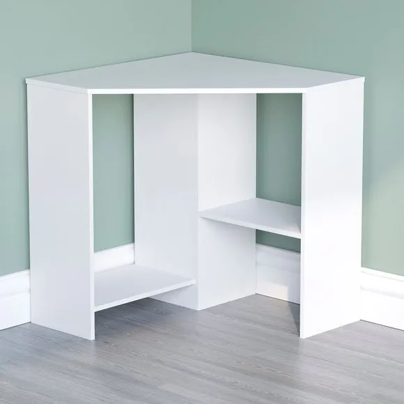 Hetton 2 Shelf Corner Desk 2