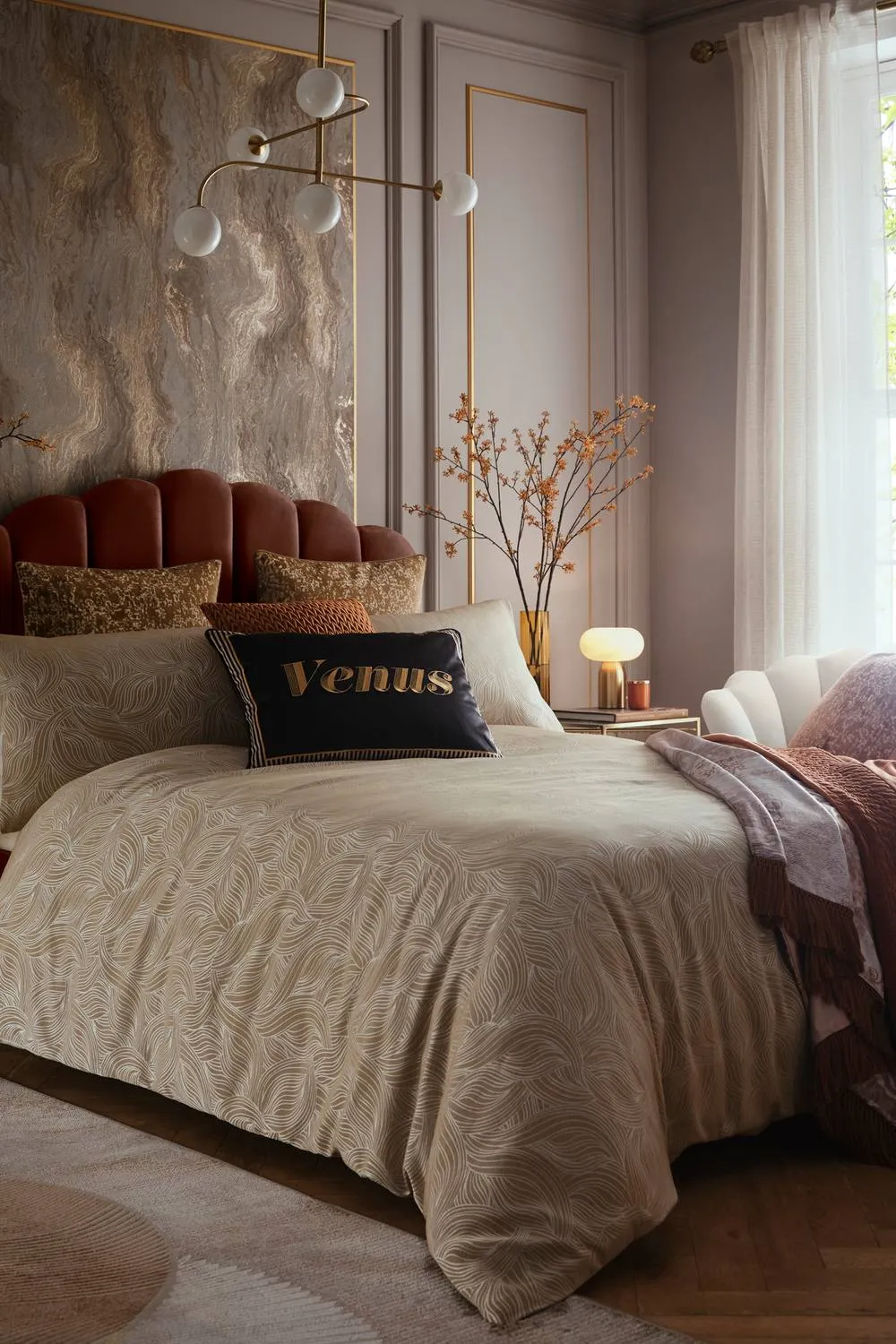 Laurence Llewelyn-Bowen 'Venus Signature' Velvet Filled Cushion in Black 5