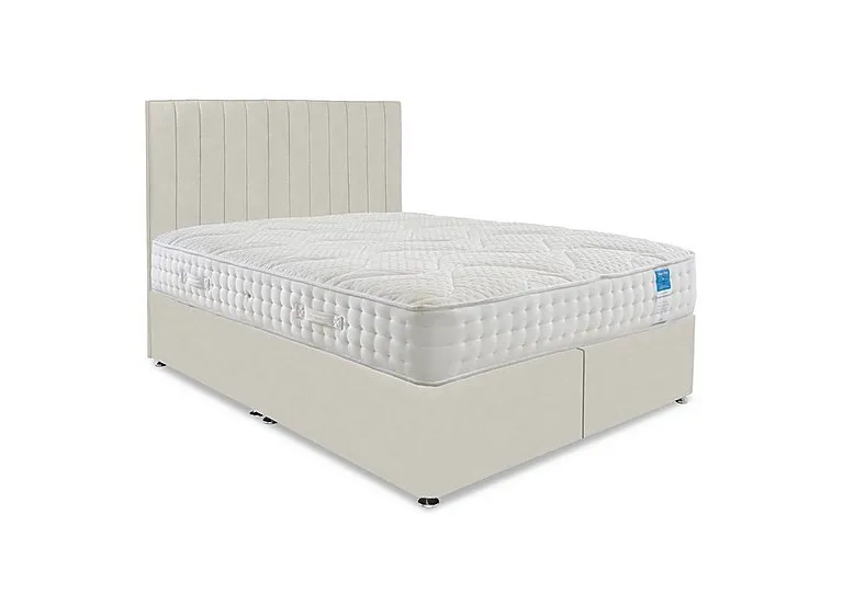 Luxury Firm Divan Set - Super King - Plush Ecru