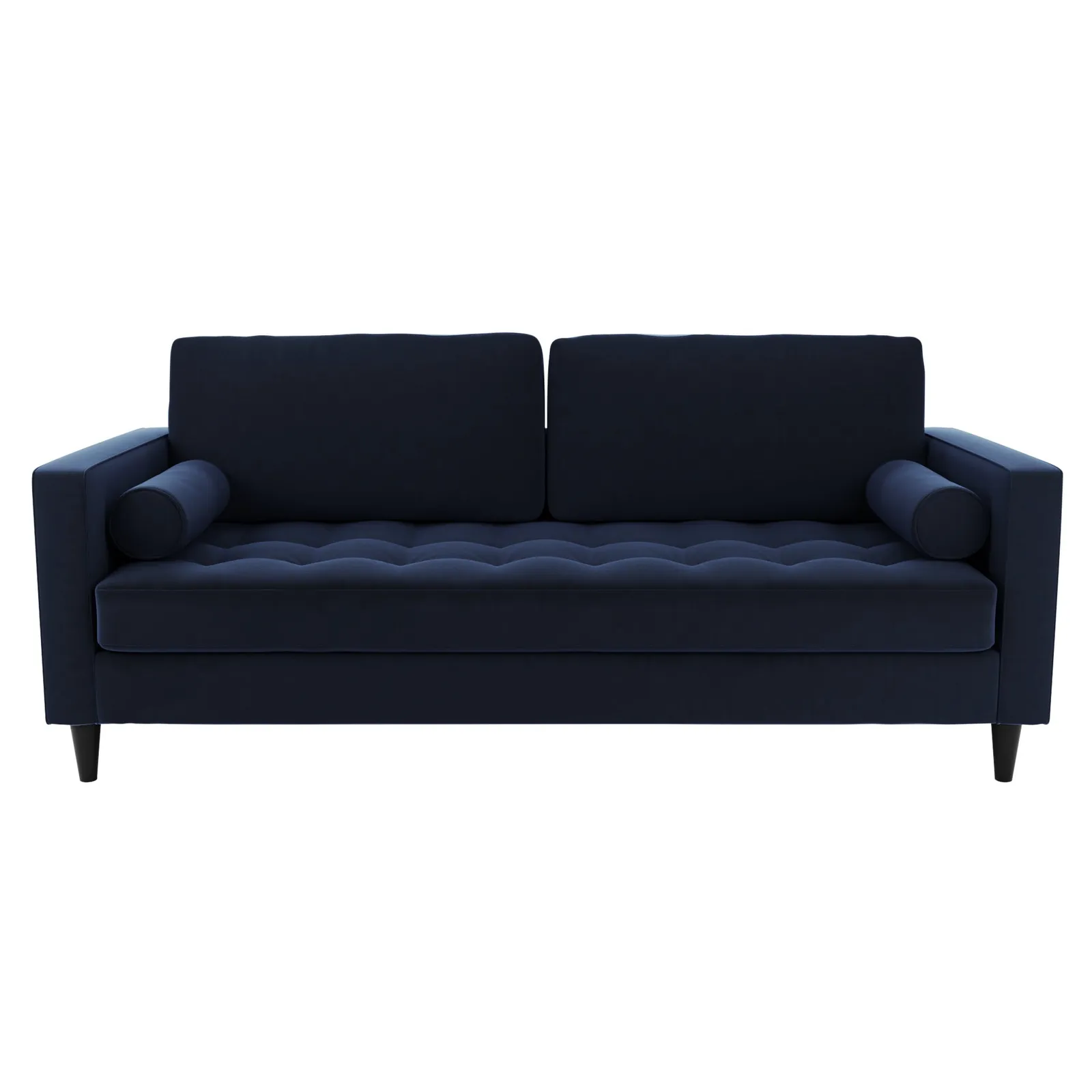 Zoe Velvet 3 Seater Sofa Navy Blue