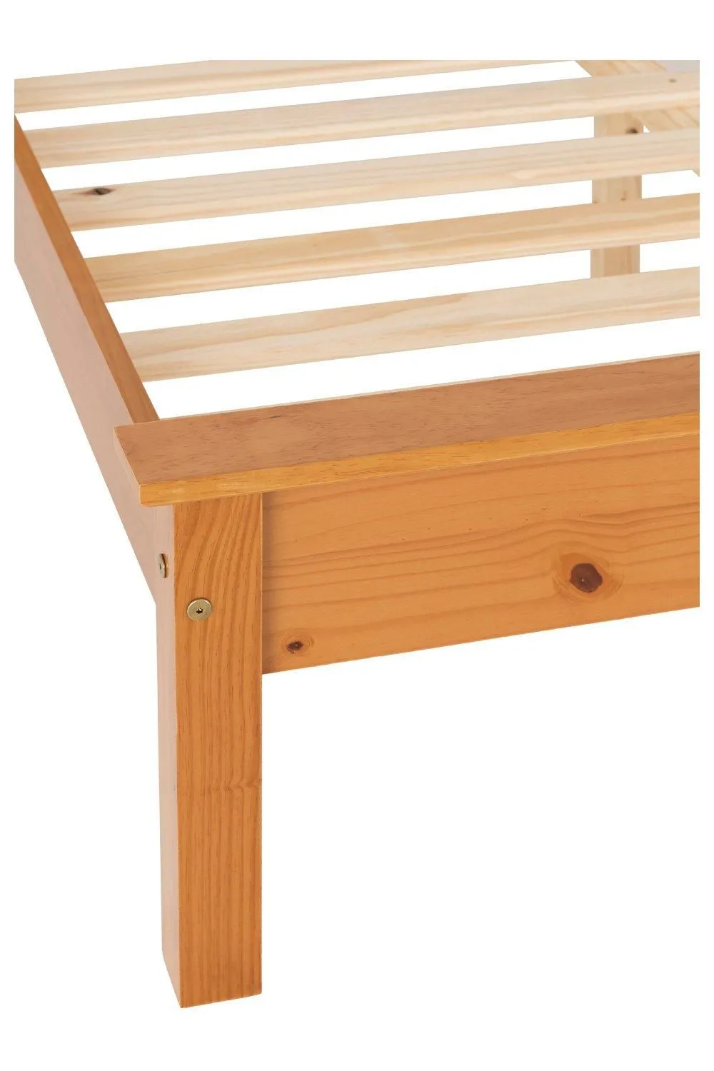 Seconique Monaco 4'6" Double Bed Low Foot End in Light Oak 4