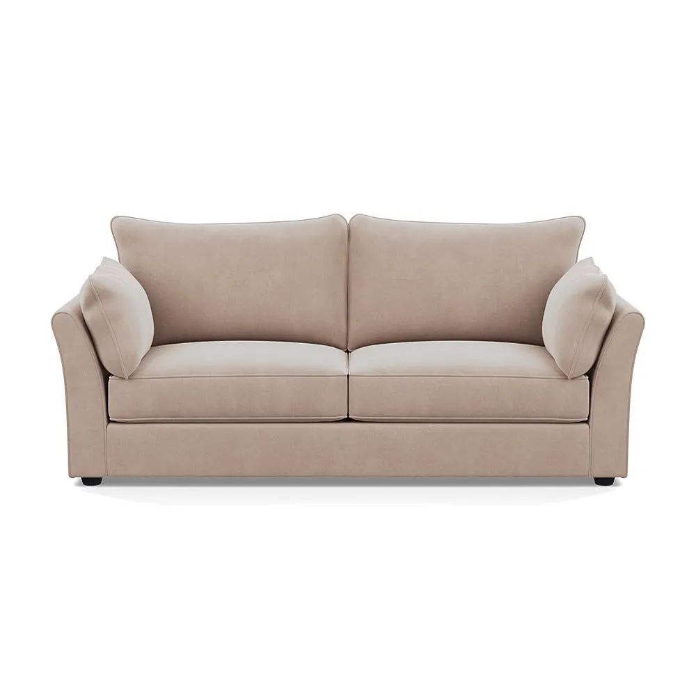 Heal's Tailor 4 Seater Sofa Smart Velvet Pebble Black Feet 1