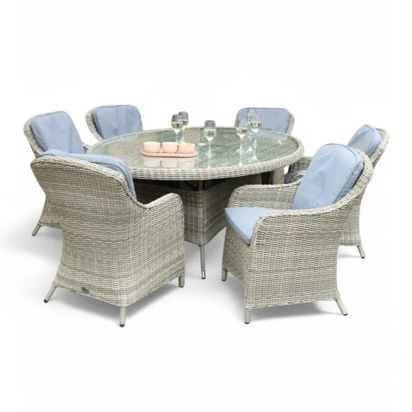 Wentworth Ellipse 6 Seater Imperial Outdoor Dining Set 5