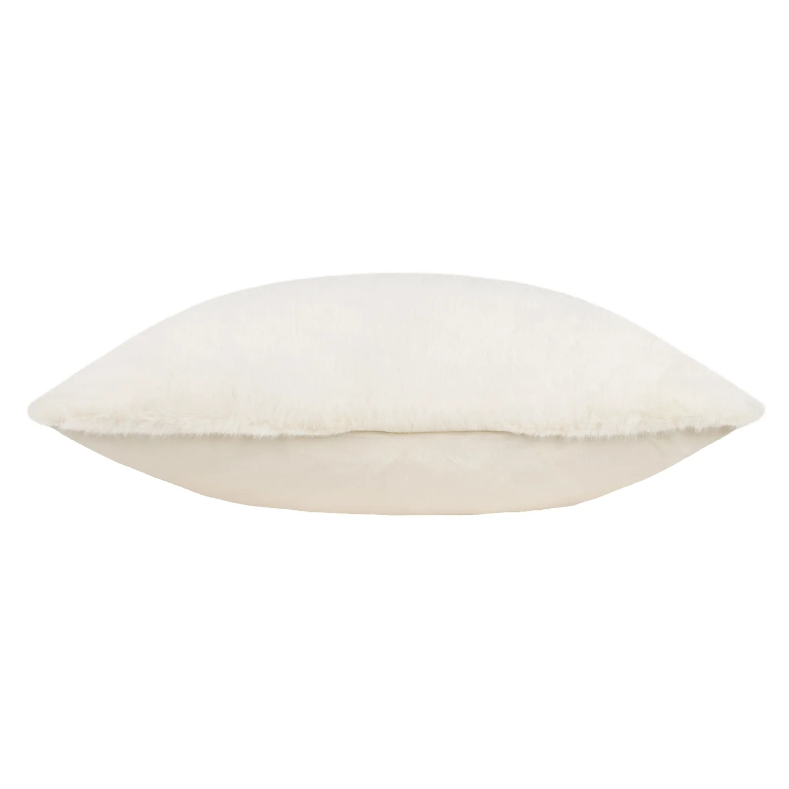 Paoletti Stanza Faux Fur Cushion in Ecru 4