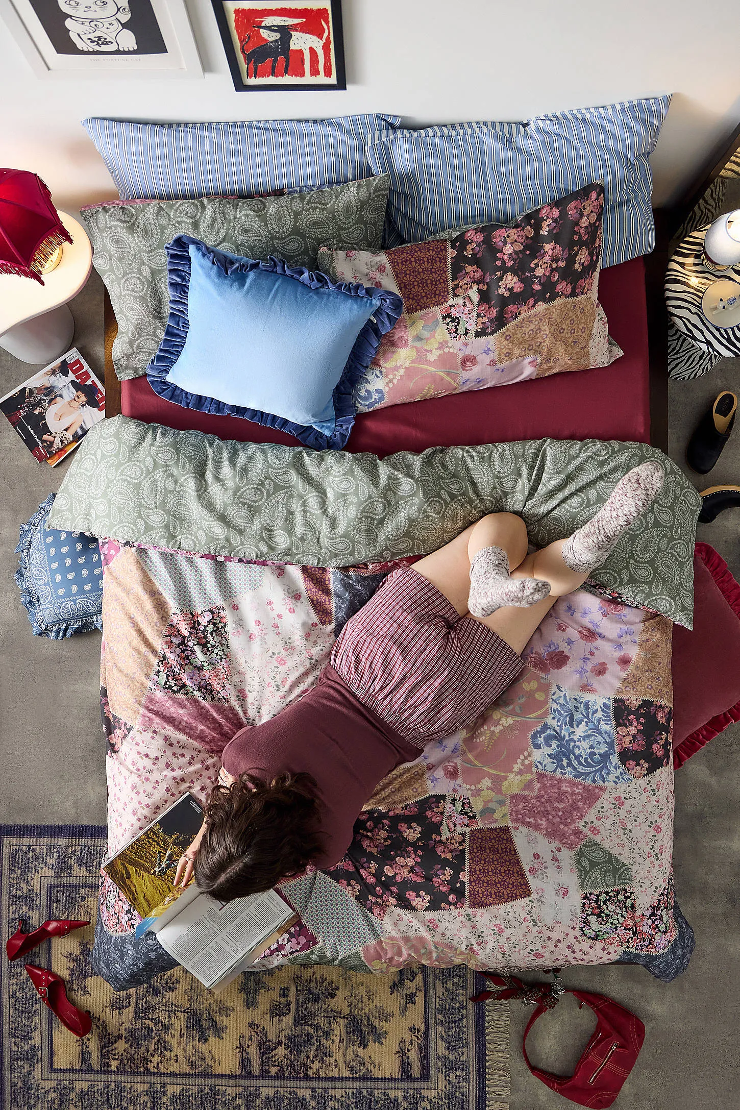 Agatha Patchwork Reversible Duvet Set 2