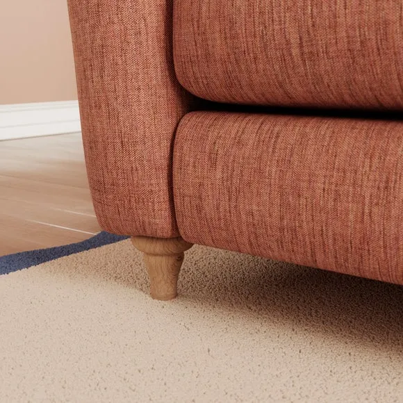 Hattie Slub Faux Linen 2 Seater Sofa 4