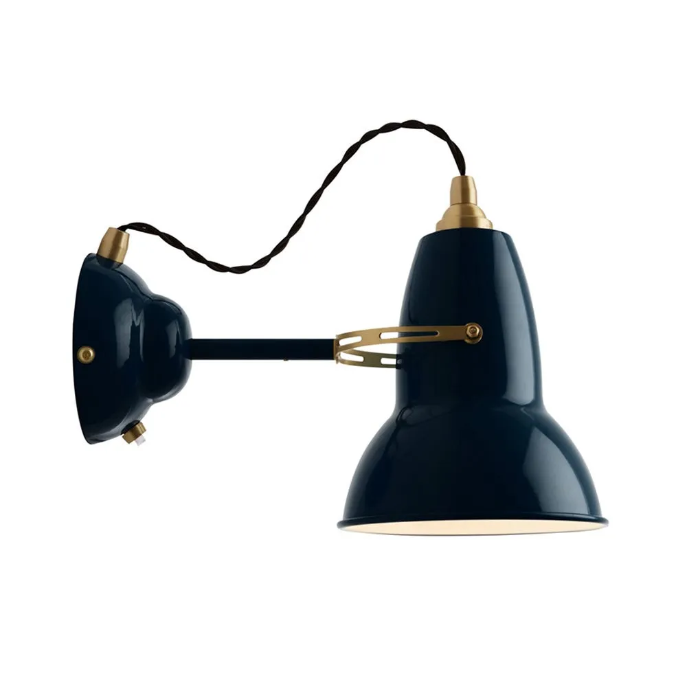 Anglepoise Original 1227 Wall Light Brass Ink Blue 3