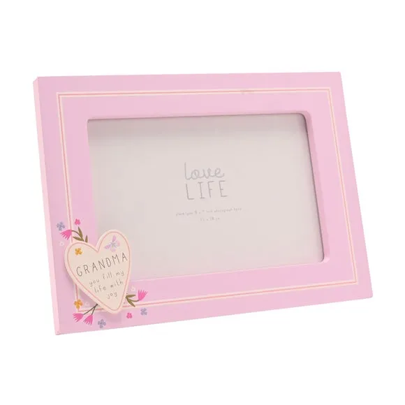 Love Life Grandma Heart Photo Frame 4