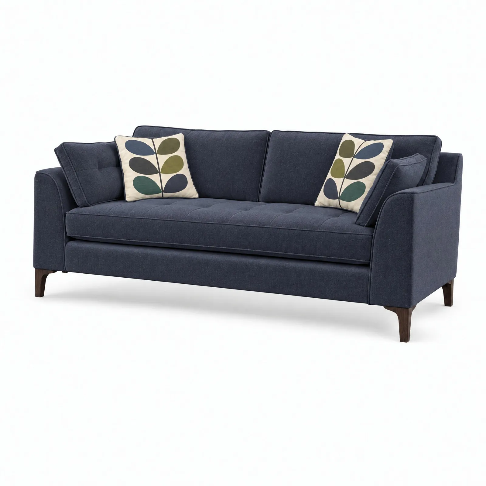Orla Kiely Arklow Large Sofa, Navy Fabric | Barker & Stonehouse 3