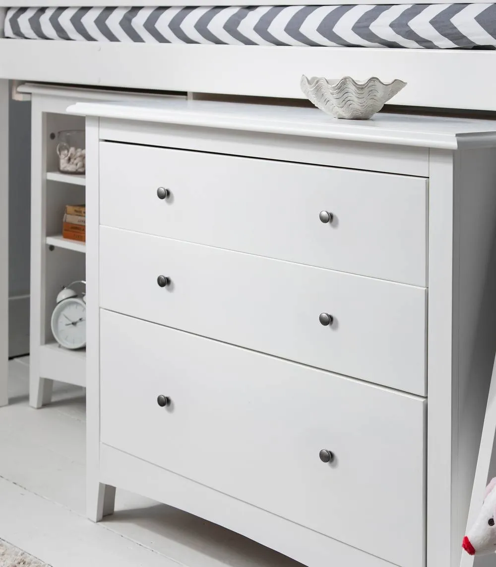 Nöa and Nani Una Sleepstation with Chest of Drawers, Cabinet & Desk in White 6