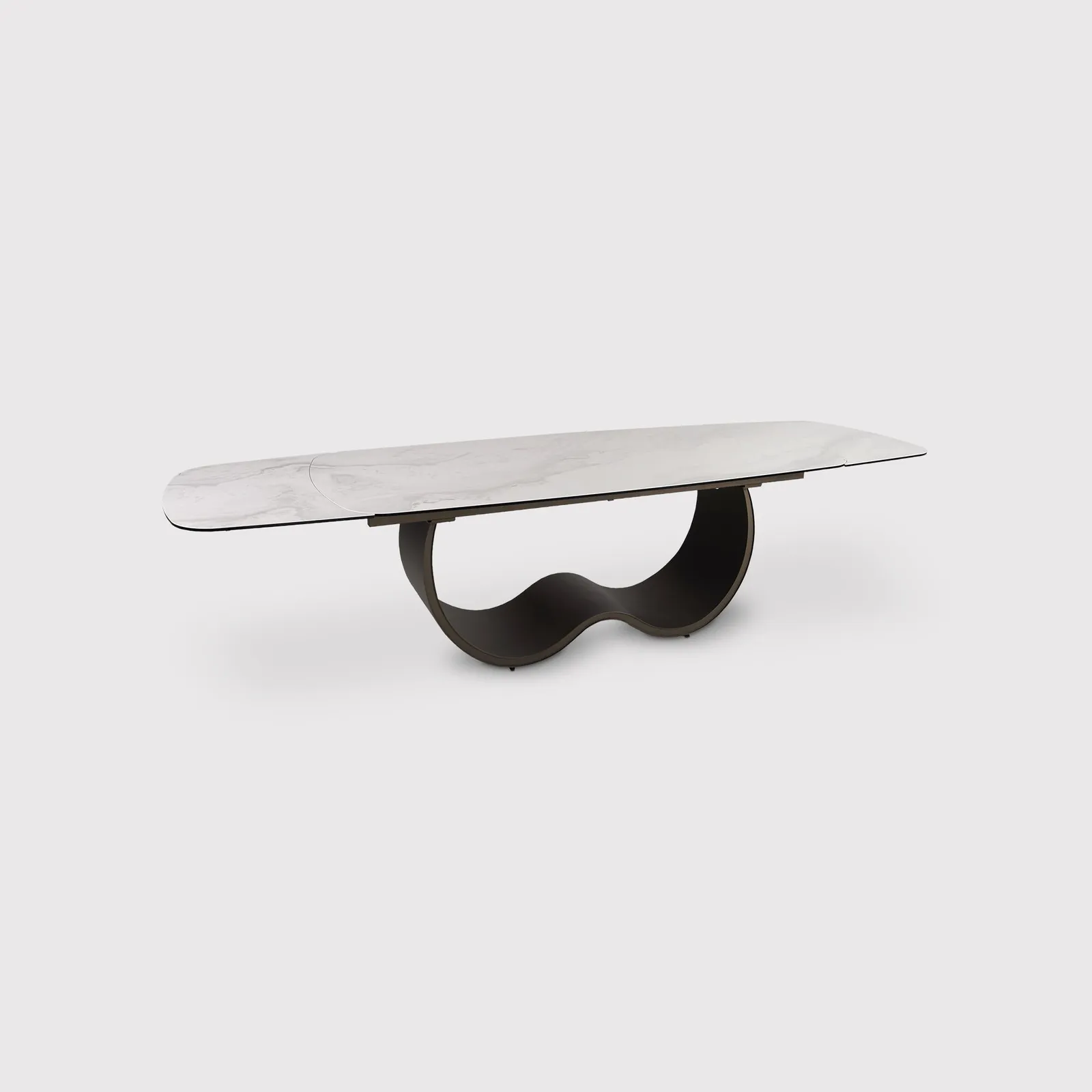Corvus Extension Table 220/320x100x76cm, Grey Ceramic | Barker & Stonehouse