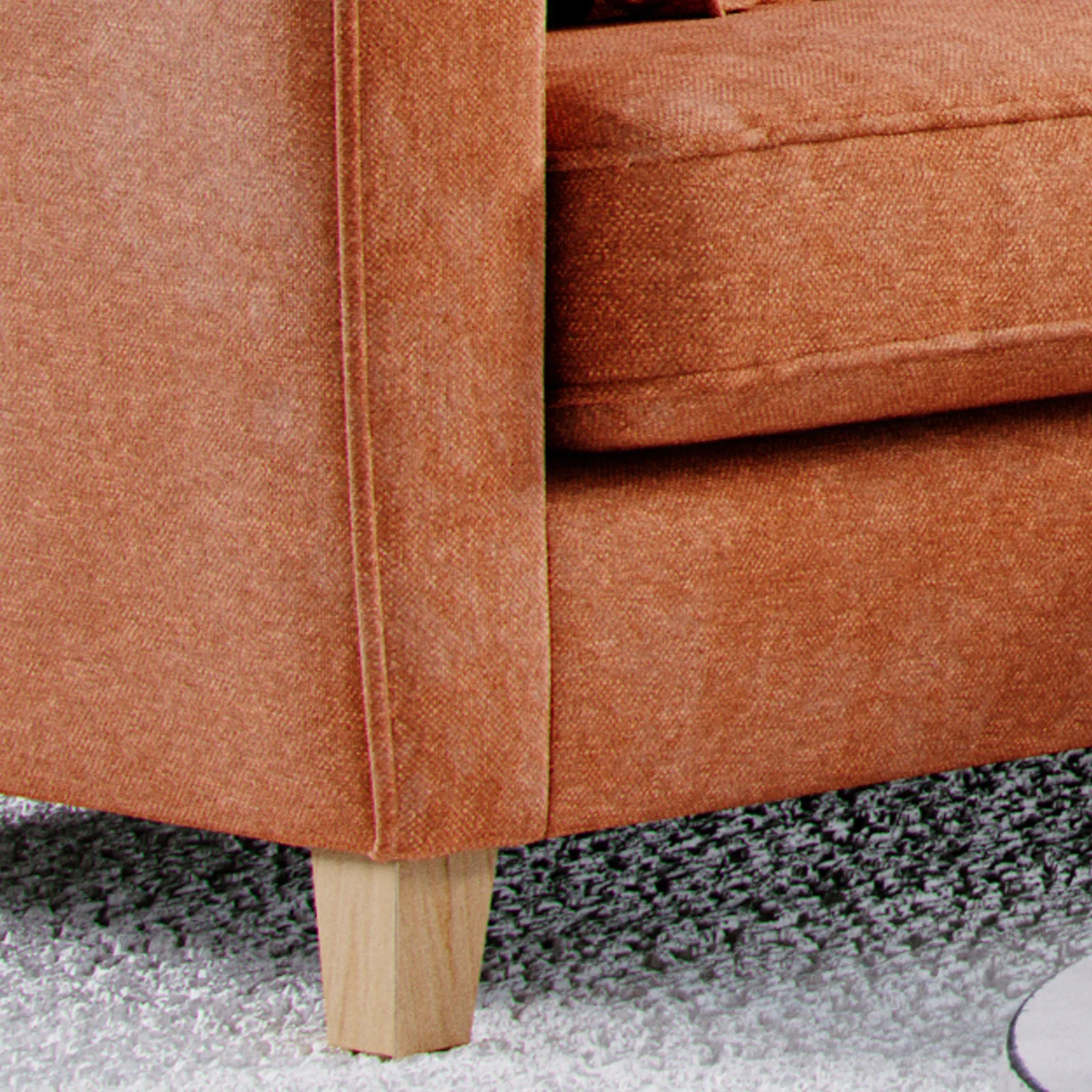 The Great Sofa Company Jackson 2 Seater Chenille Sofa in Terracotta 5