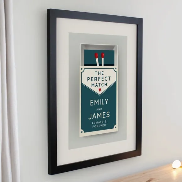 Personalised Perfect Match Poster Frame 2
