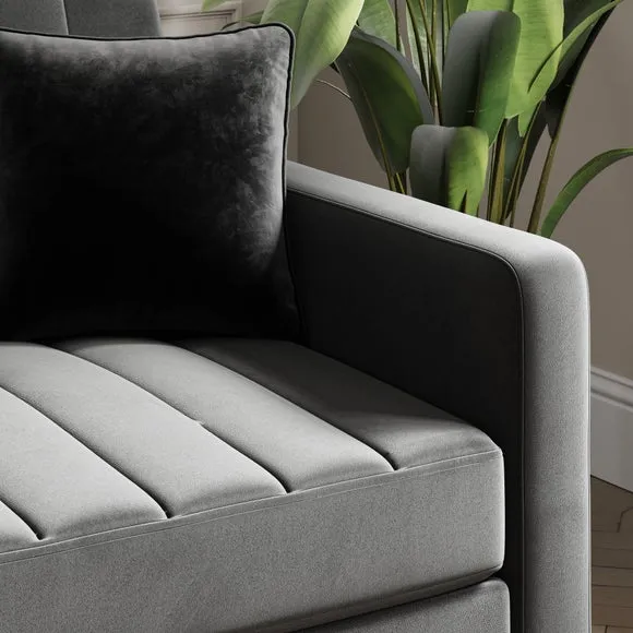 Kendall Quilted Velvet Clic Clac Storage Corner Sofa Bed 5