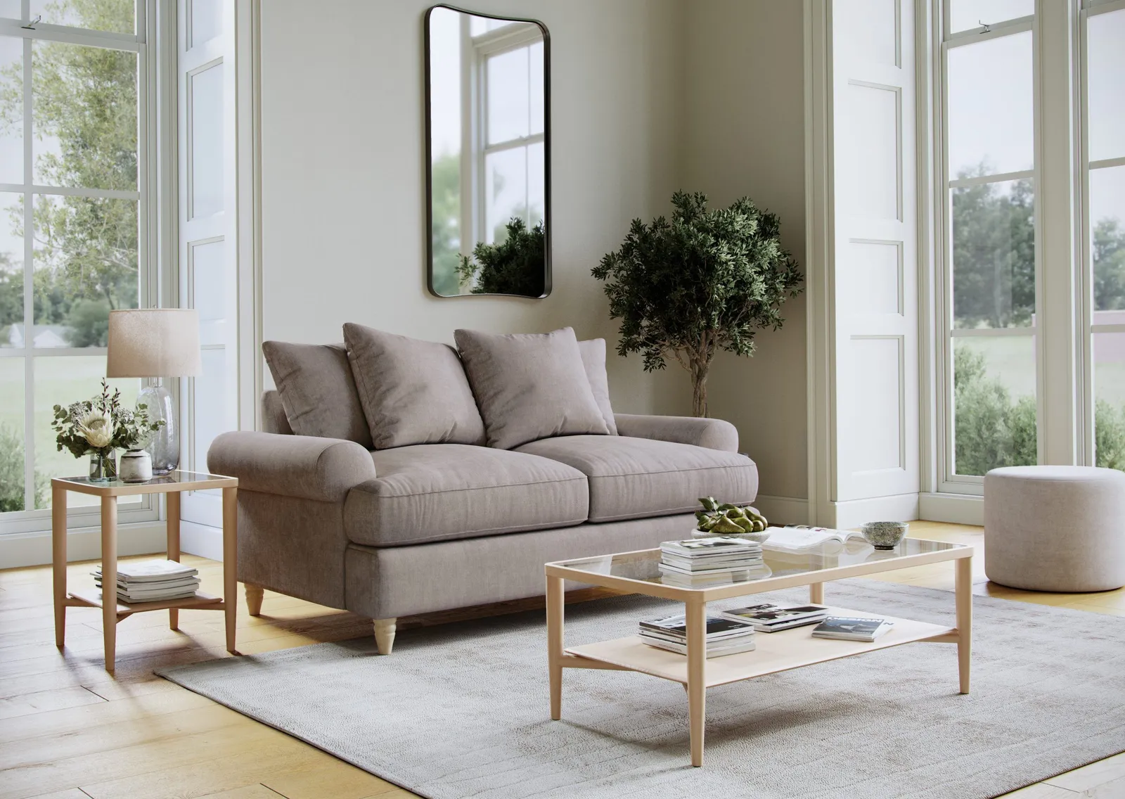 The Great Sofa Company Beatrice Sofa Bed Faro Beige 2